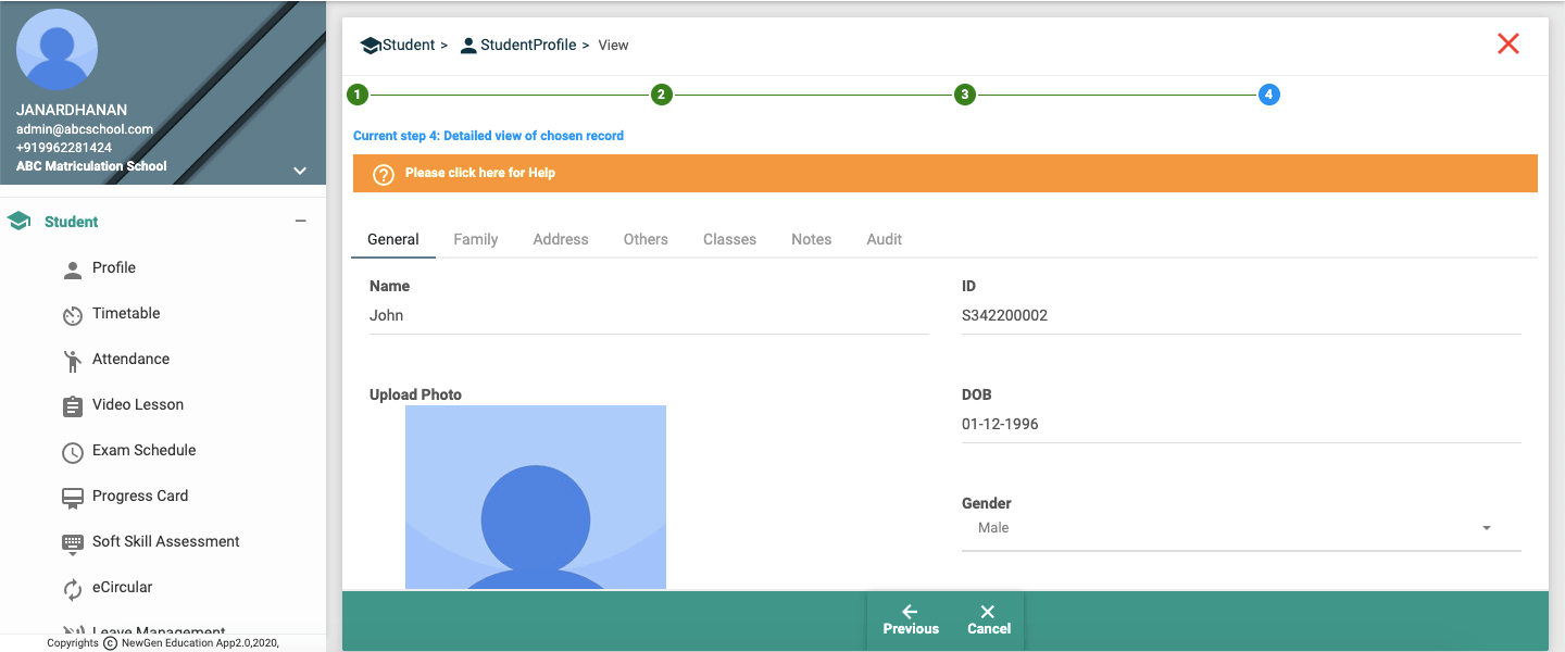 How to Create Student Profile?-General Details-Image 1